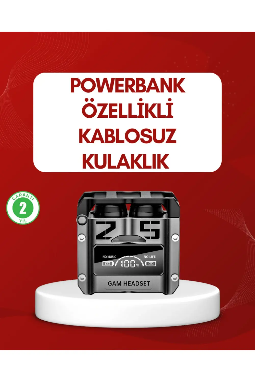 ANC Aktif Gürültü Önleyici Kablosuz Bluetooth Kulaklık