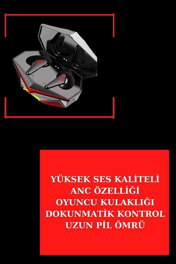 ANC Özellikli Bluetooth Kulaklık & AMOLED Ekran Akıllı Saat - Uyku Takibi, Nabız Ölçer, RGB LED Gaming Kulaklık
