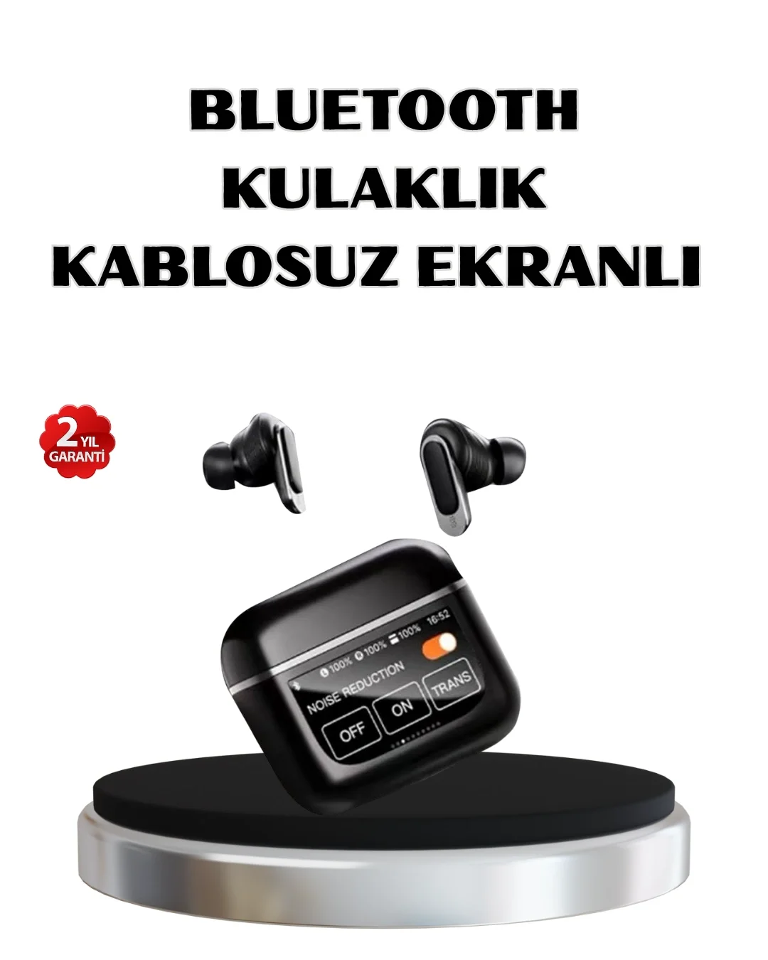 ANC Teknolojili Kablosuz Bluetooth Kulaklık – Dokunmatik, Dijital