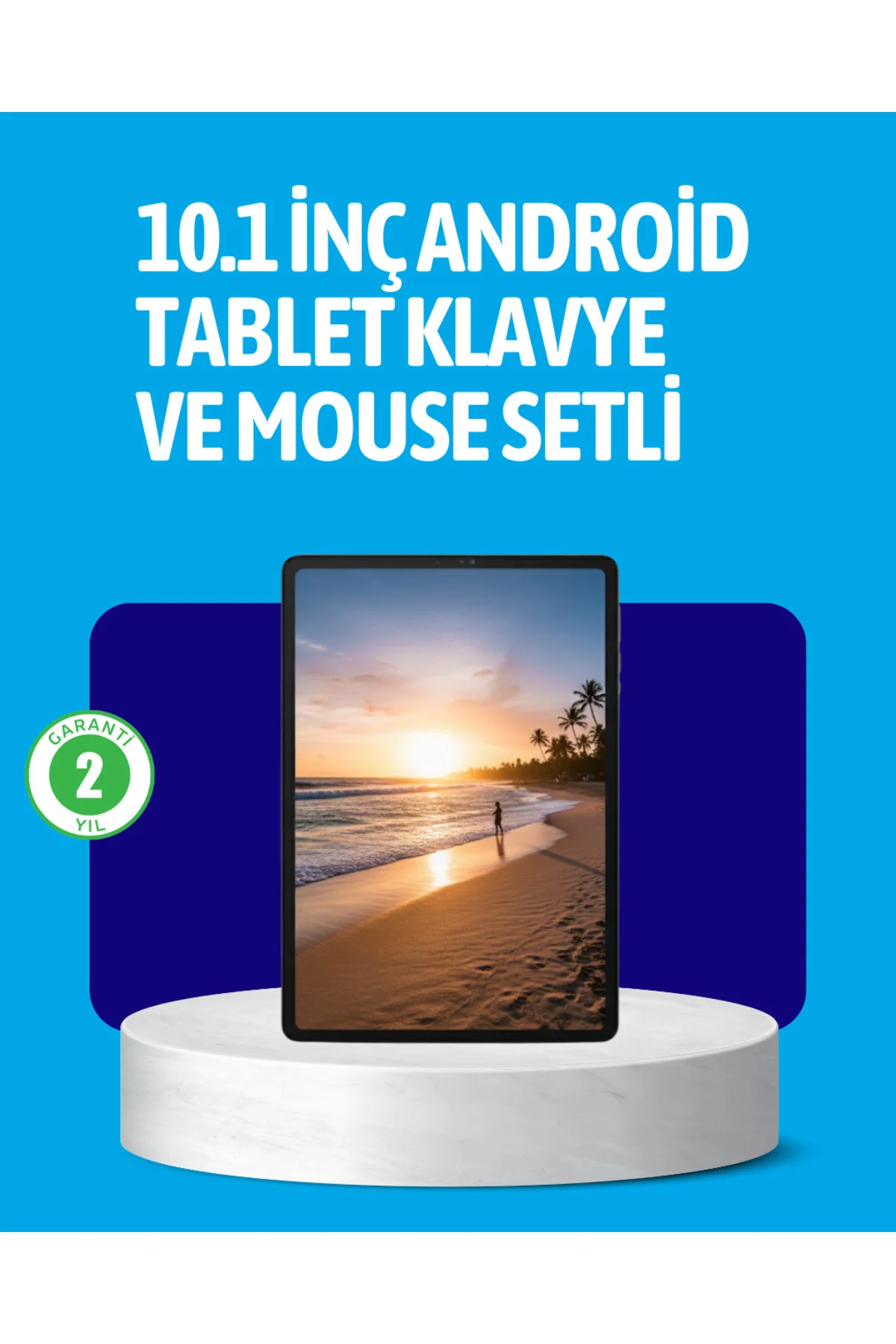 Android 15 Tablet Klavyeli Mouse’lu Profesyonel Set