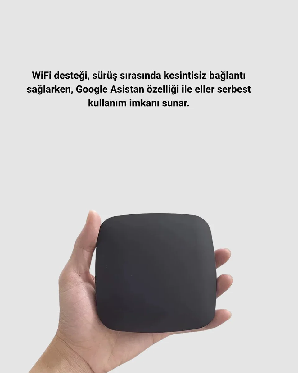 Android Auto Kablosuz Adaptör Bluetooth 5.0 ve 5.8GHz WiFi Destekli - Gecikmesiz Sürüş Deneyimi