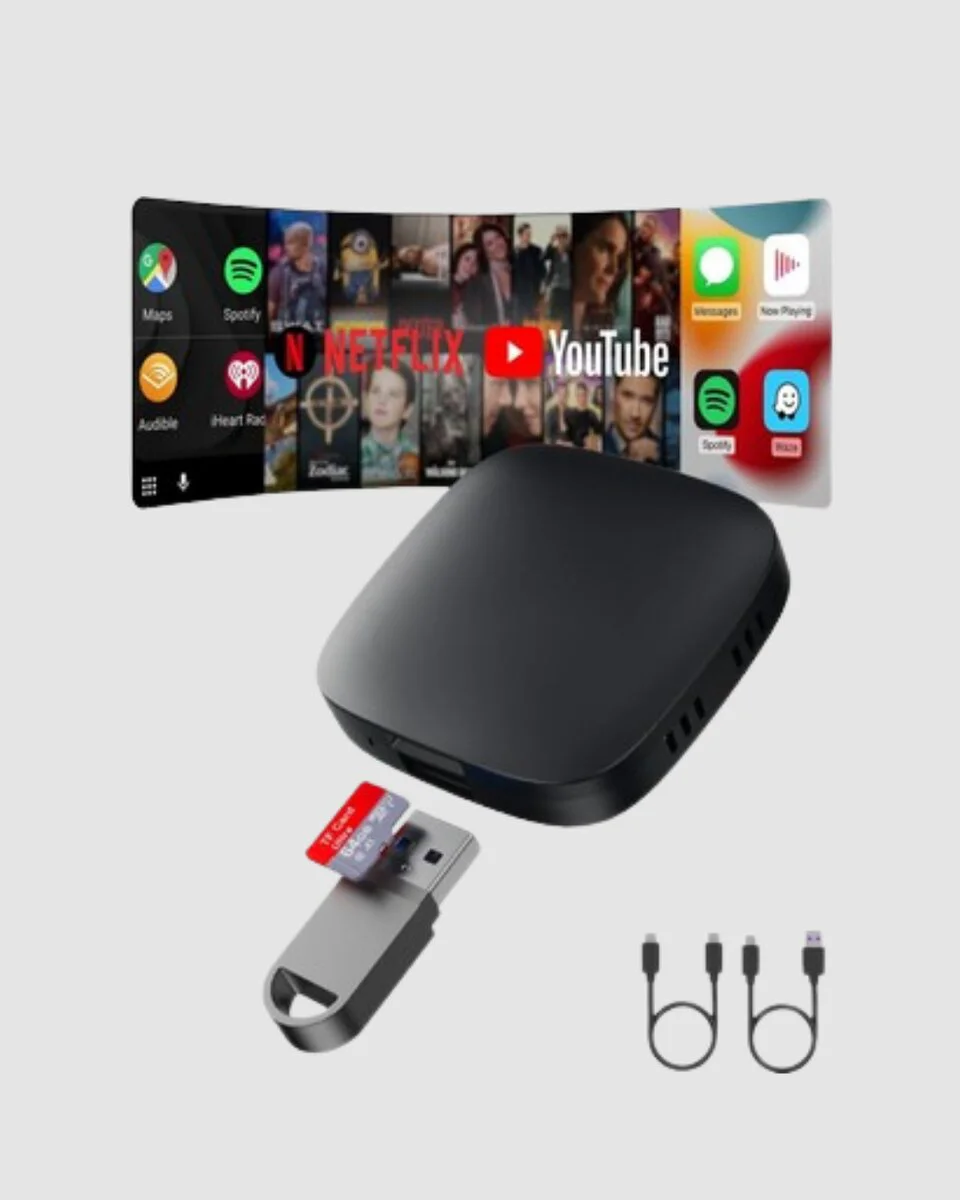 Android Auto Kablosuz Adaptör Bluetooth 5.0 ve 5.8GHz WiFi Destekli - Gecikmesiz Sürüş Deneyimi