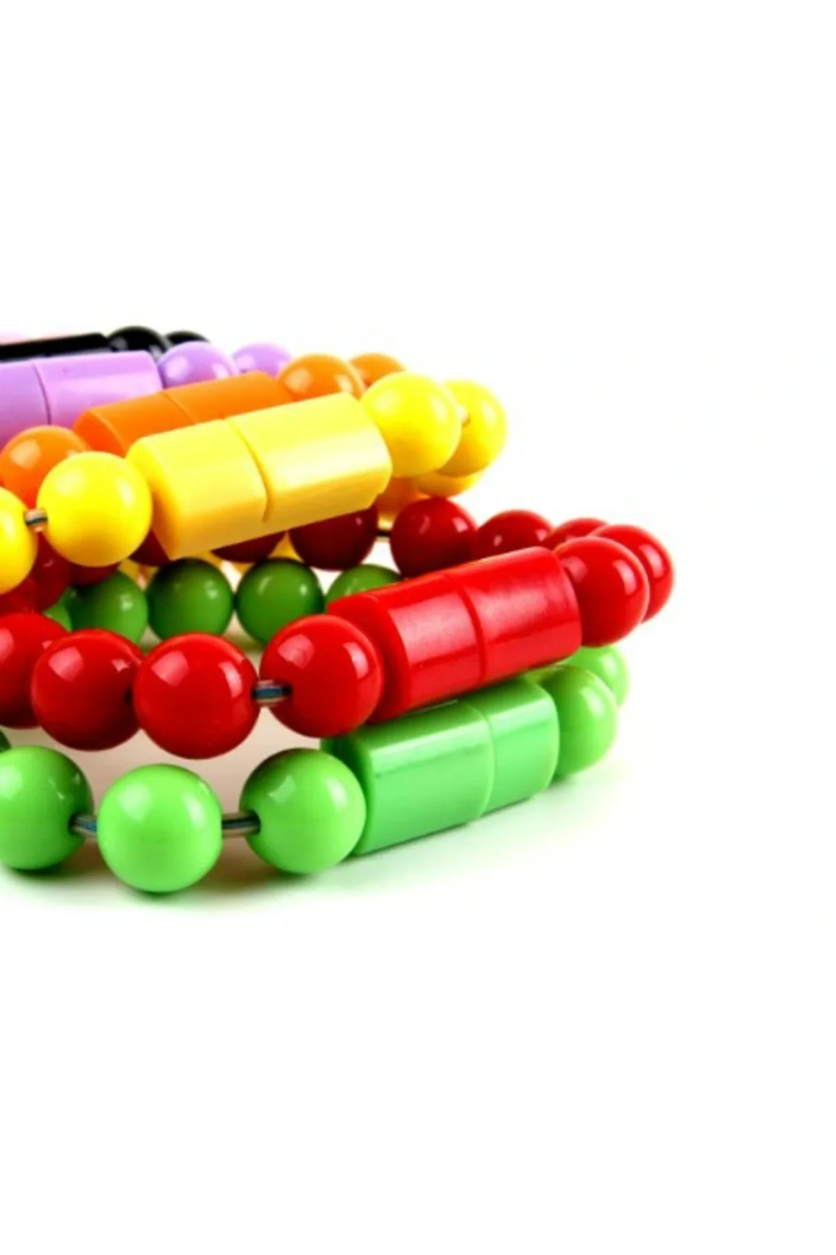 Android Boncuk Tasarımlı Bileklik Şeklinde Şarj Data Kablosu