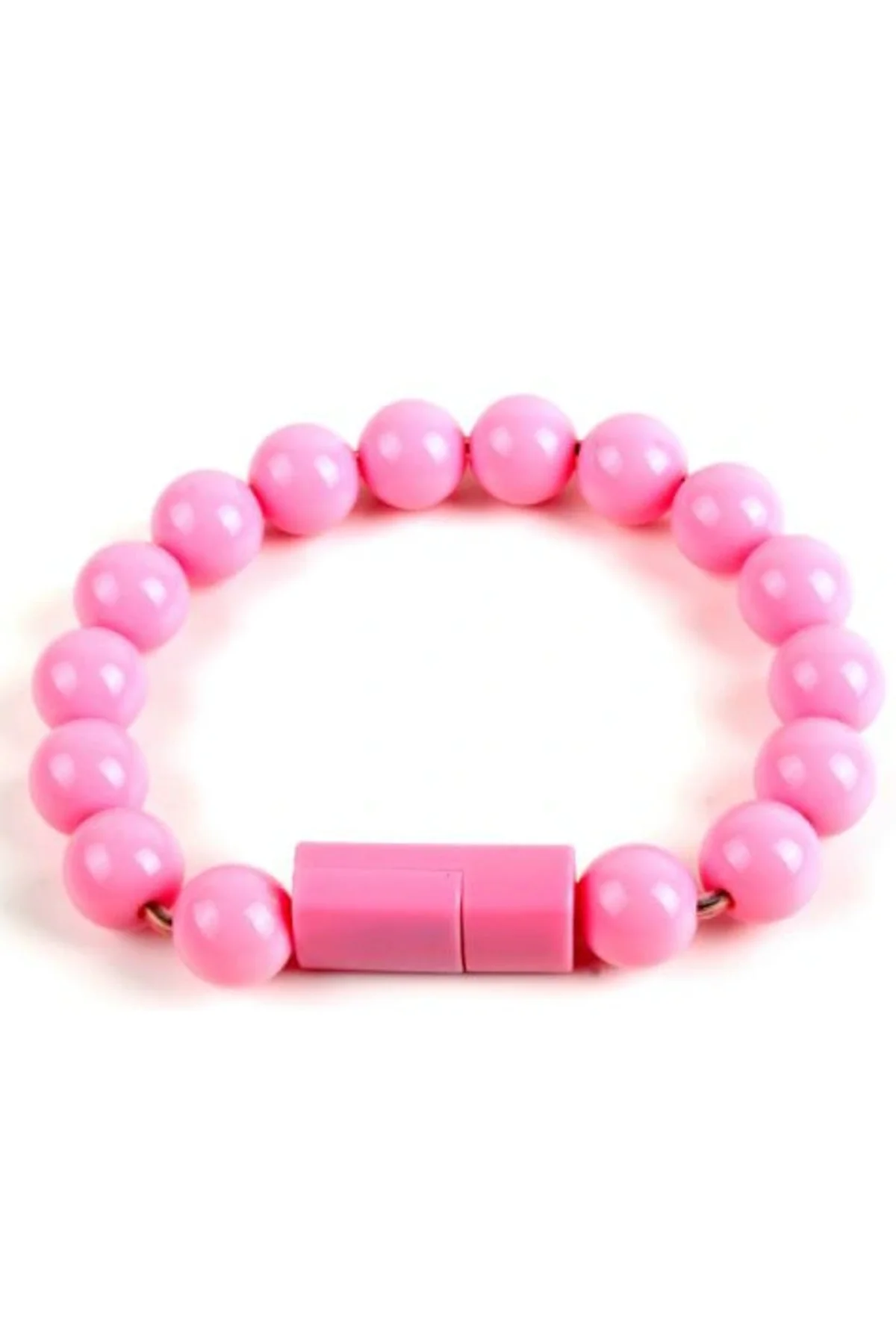 Android Boncuk Tasarımlı Bileklik Şeklinde Şarj Data Kablosu