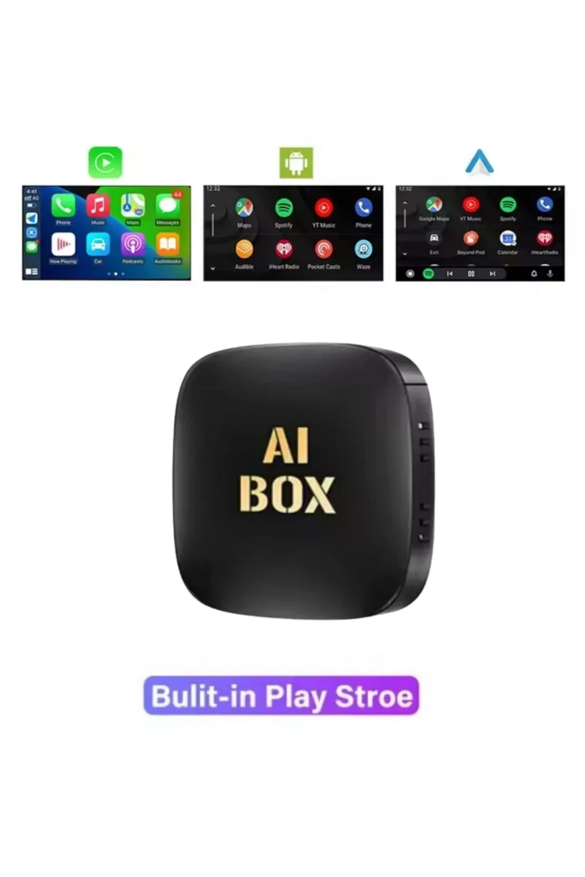 Android İşletim Sistemli, 32GB Hafızalı, Kablosuz CarPlay Destekli Akıllı Multimedya Kutusu