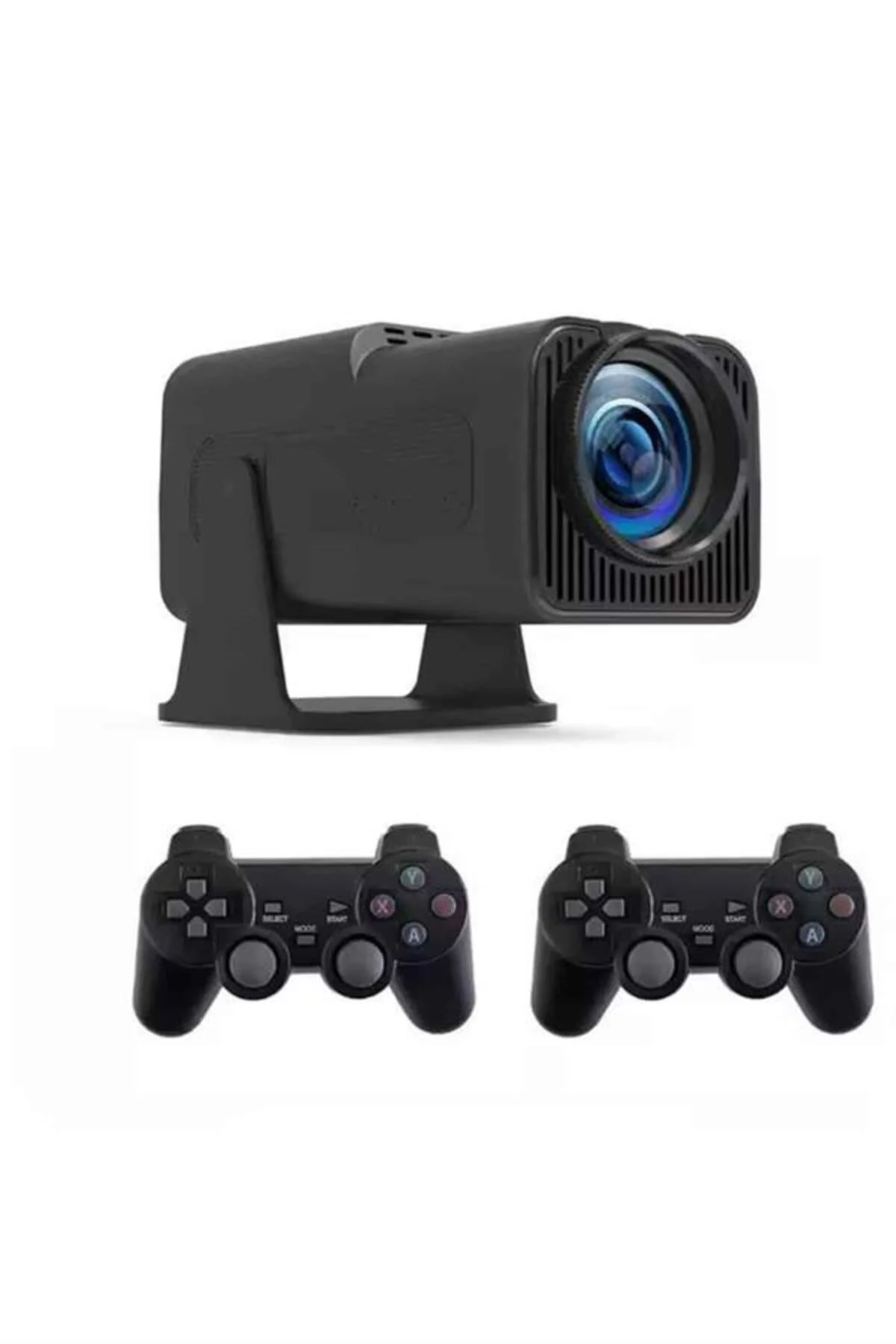 Android Projeksiyon Siyah Taşınabilir Sinema Projektörü 4k 1080p 