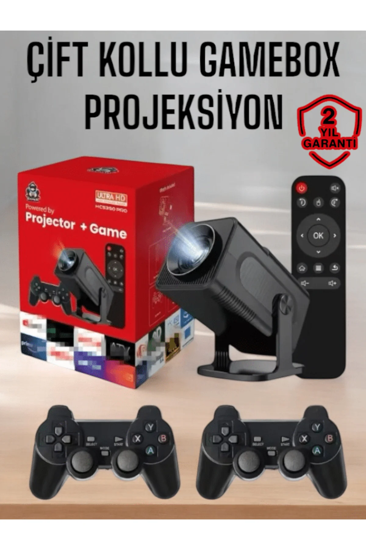 Android Projeksiyon ve Çift Kollu Game Box - Lisinya