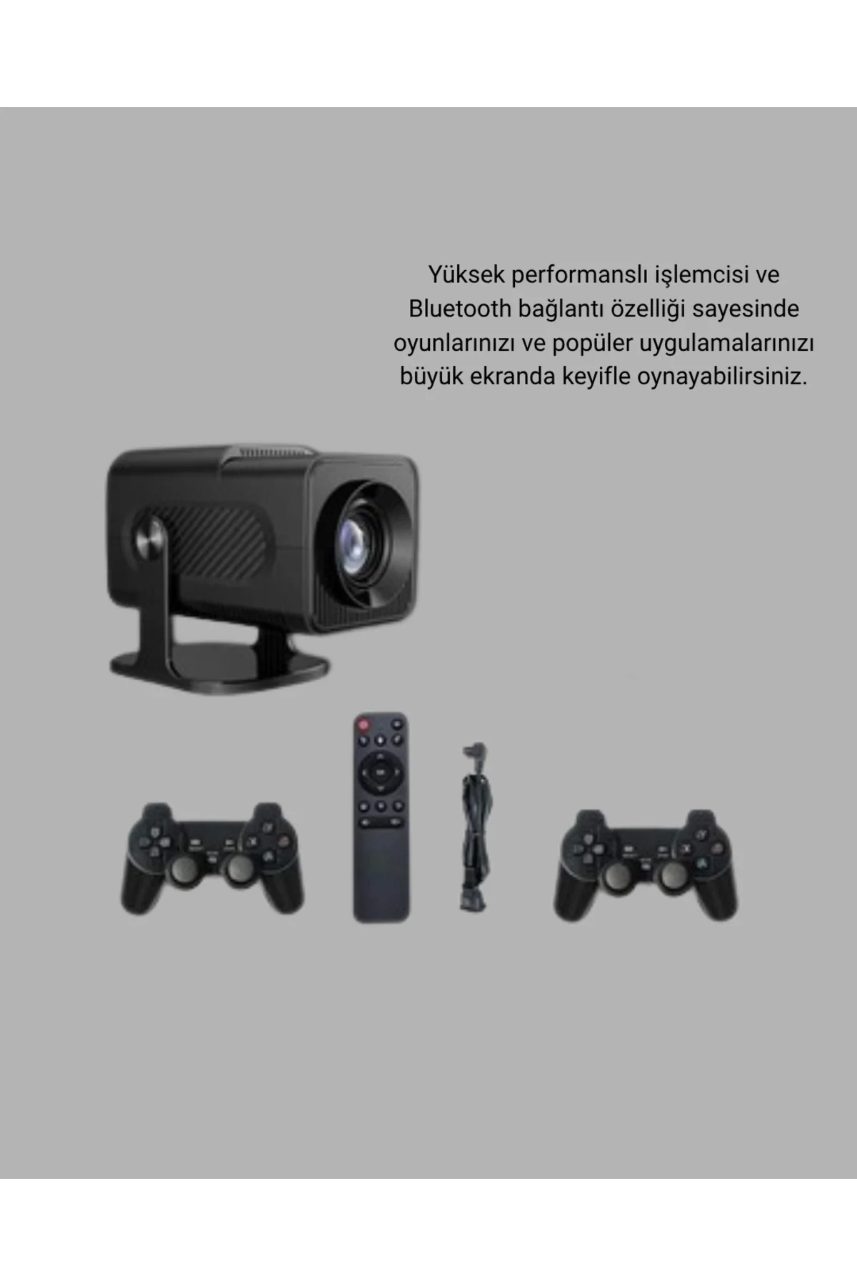 Android Projeksiyon Game Box – 1280x720p HD Çözünürlük, Bluetooth