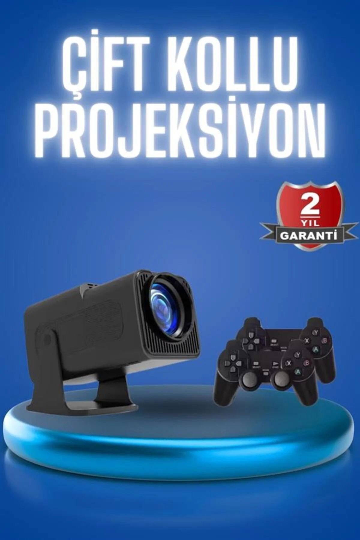 Android Projeksiyon Siyah Taşınabilir Sinema Projektörü 4k 1080p 