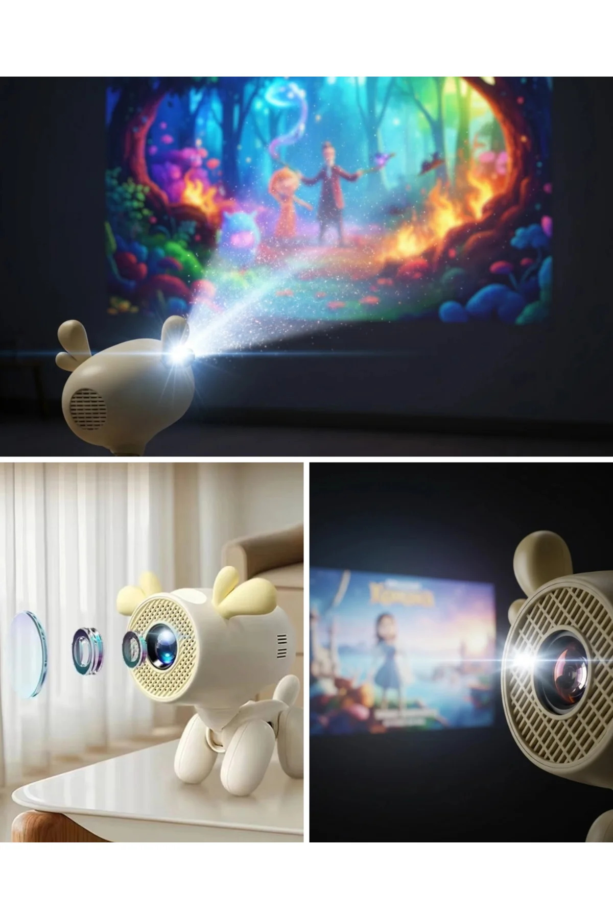 Android Sistemli 4k Projeksiyon 36w Dolby Sesli
