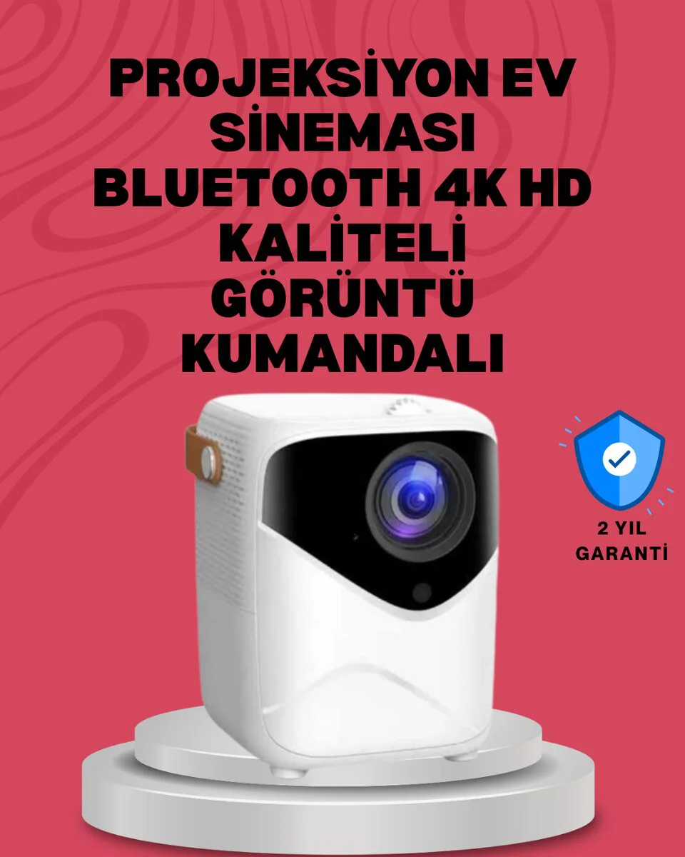 Android Sistemli Mini Projektör - Akıllı Uygulama Desteği ile Ev Sineması Deneyimi