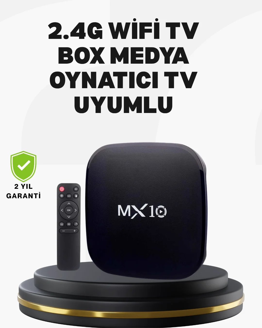 Android Tabanlı Akıllı Medya Oynatıcı – 4 Çekirdekli İşlemci, Ekran Yansıtmalı