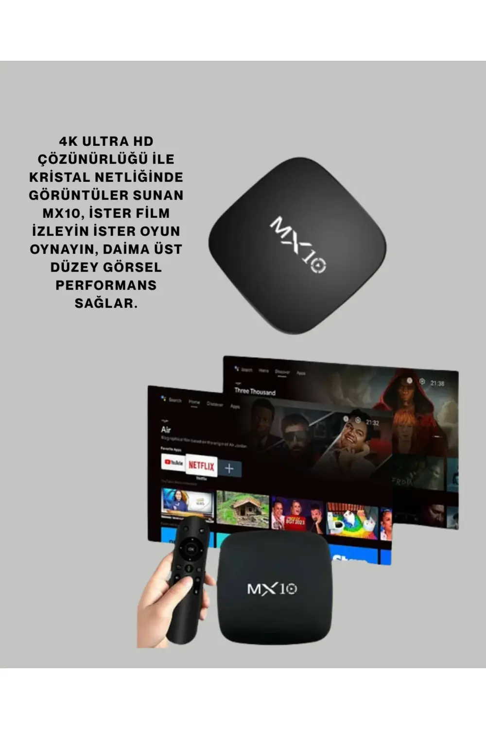 Android Tabanlı Akıllı Medya Oynatıcı – 4 Çekirdekli İşlemci, Ekr