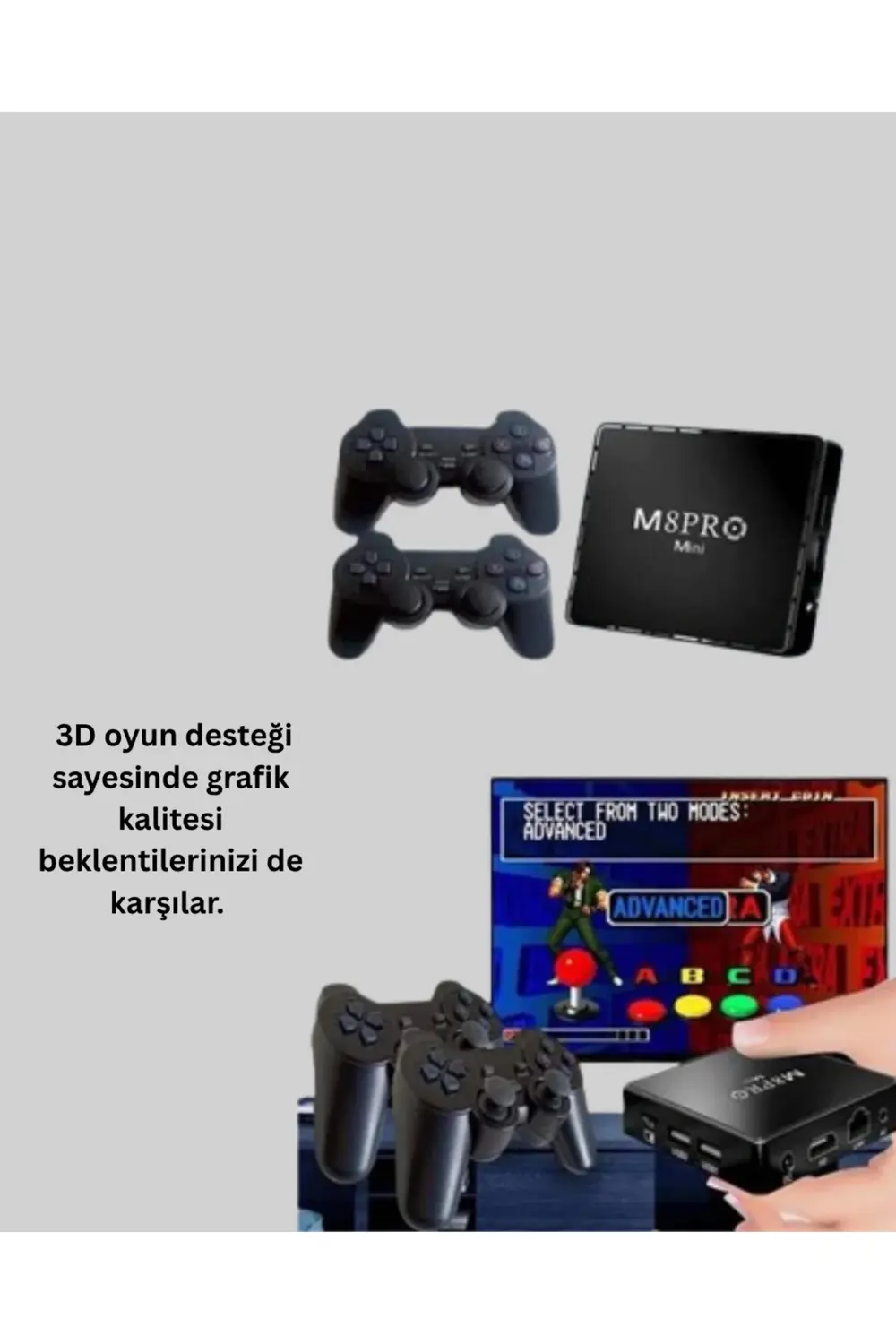 Android TV Box 10K Ultra HD Medya Oynatıcı ve Oyun Cihazı