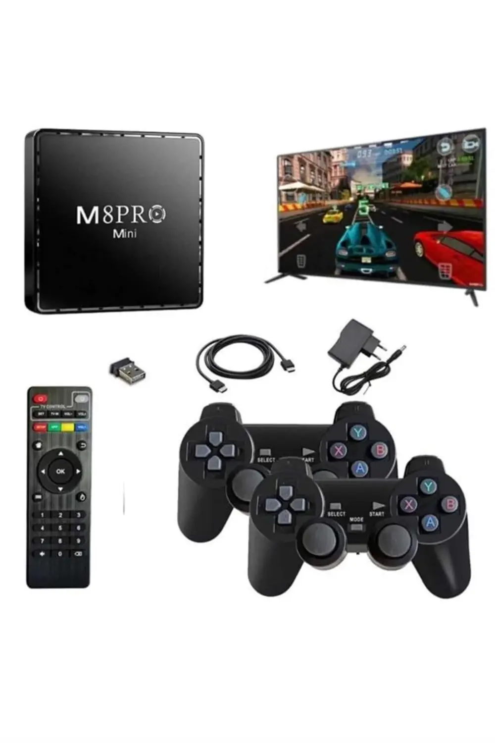 Android Tv Box 2.4g 10k Ultra Hd 2gb Ram 64gb Hafıza 10000 Retro