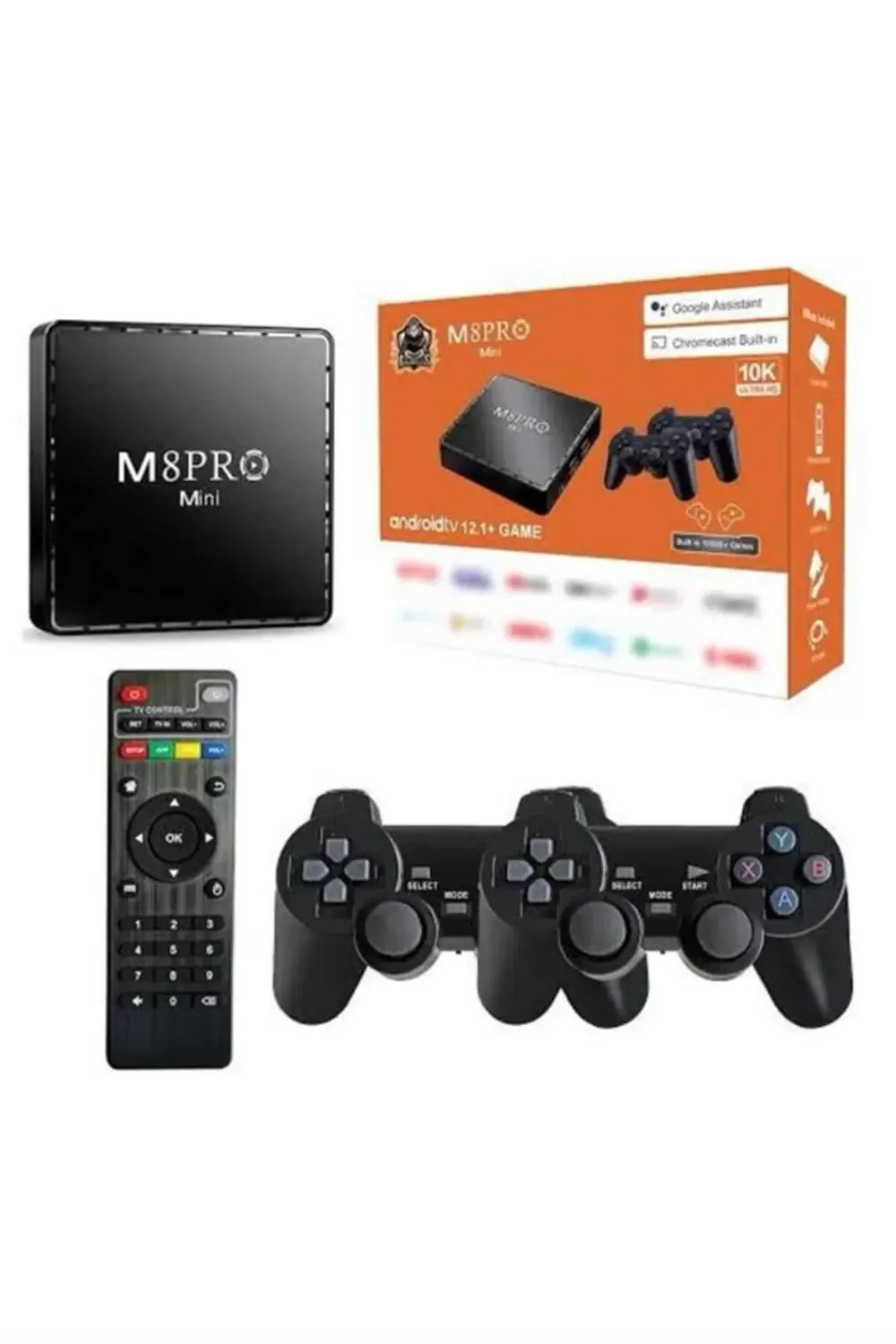 Android Tv Box 2.4g 10k Ultra Hd 2gb Ram 64gb Hafıza 10000 Retro