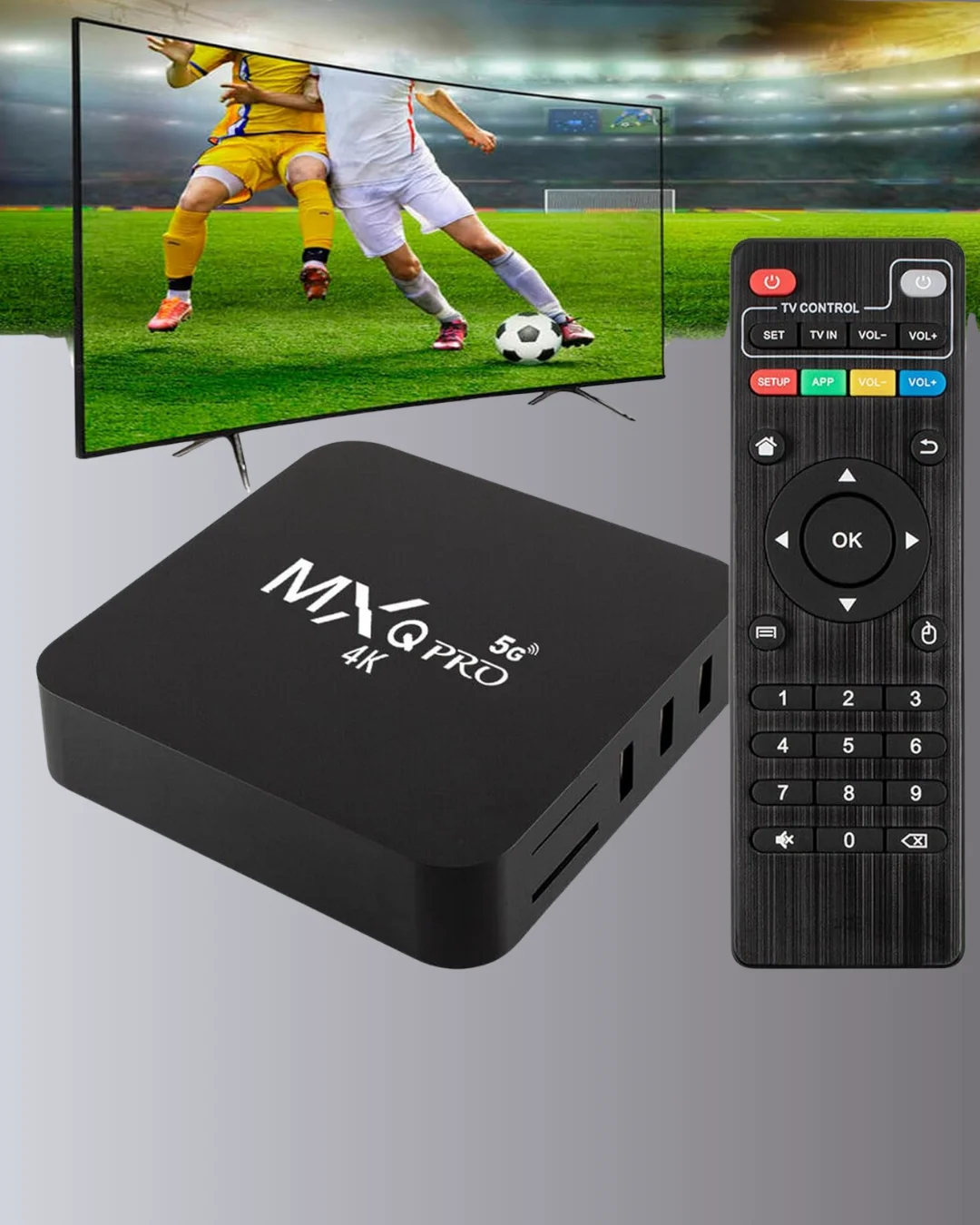 Android TV Box 4K – 2GB RAM 16GB ROM, Kablosuz Wi-Fi Medya Oynatıcı