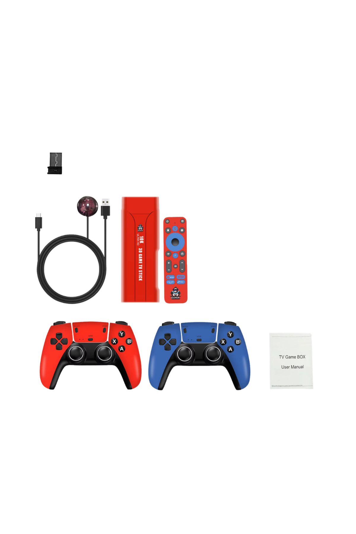 Android TV Game Stick 10K HD 3D Oyun Destekli 64GB Konsol - Lisin