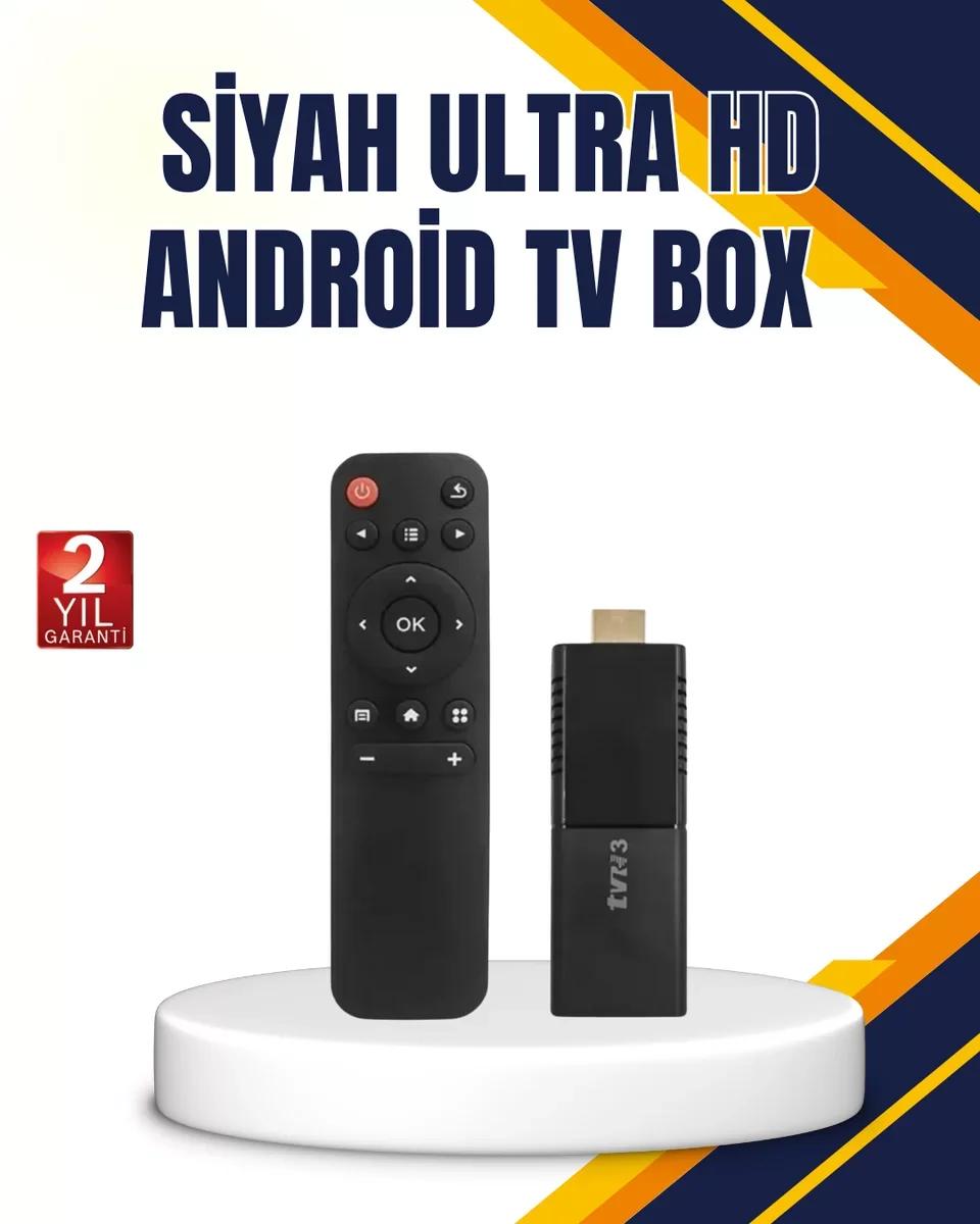 Android TV Stick 4K Ultra HD Akıllı TV Çevirici 2GB RAM - Netflix Uyumlu