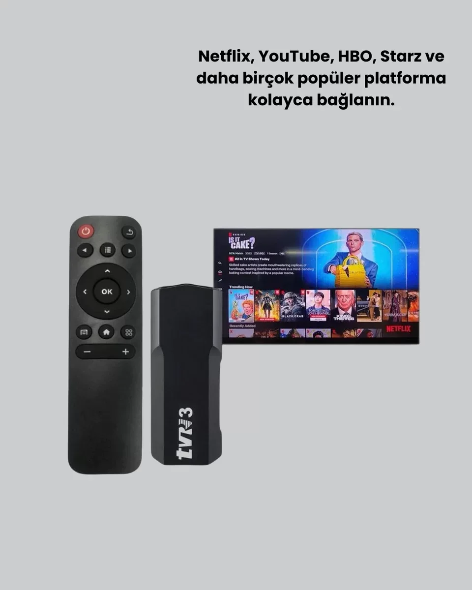 Android TV Stick 4K - Netflix, YouTube ve 5G WiFi ile Sinema Deneyimi