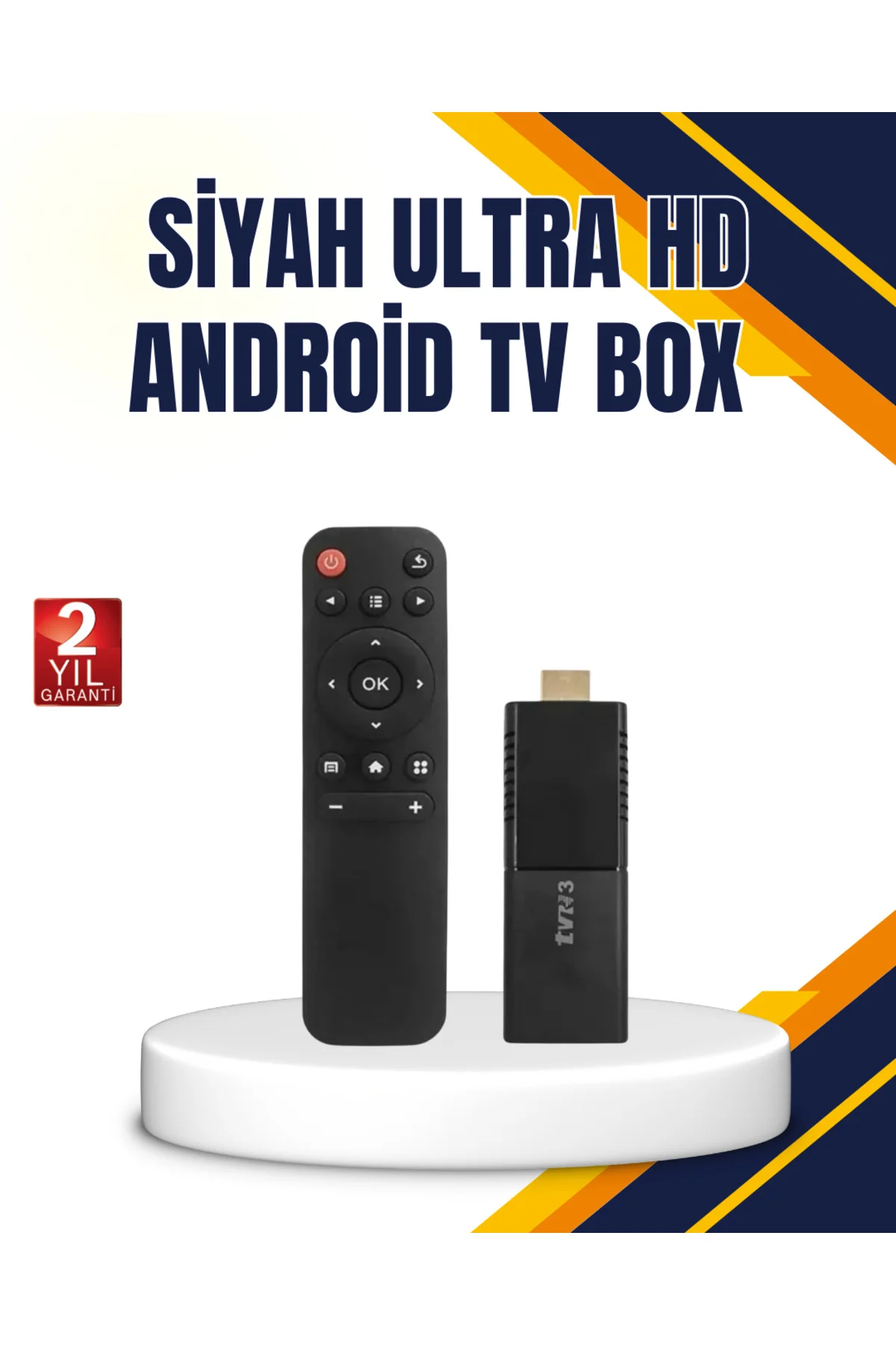 Android TV Stick 4K Ultra HD Görüntü Destekli