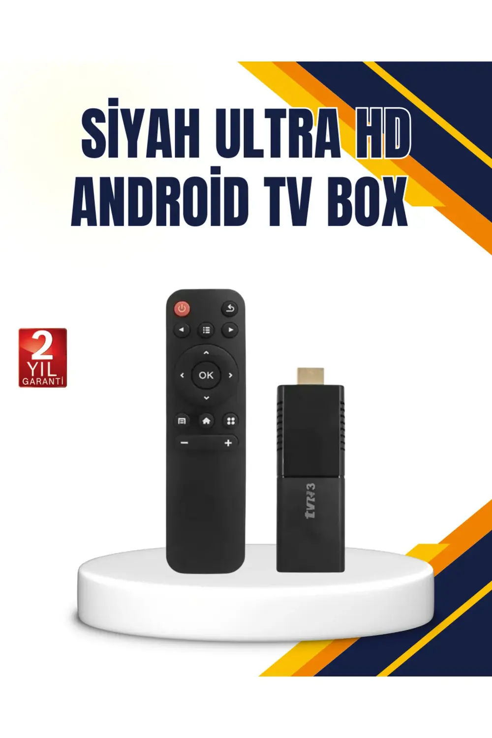 Android TV Stick 4K Ultra HD Görüntü Destekli