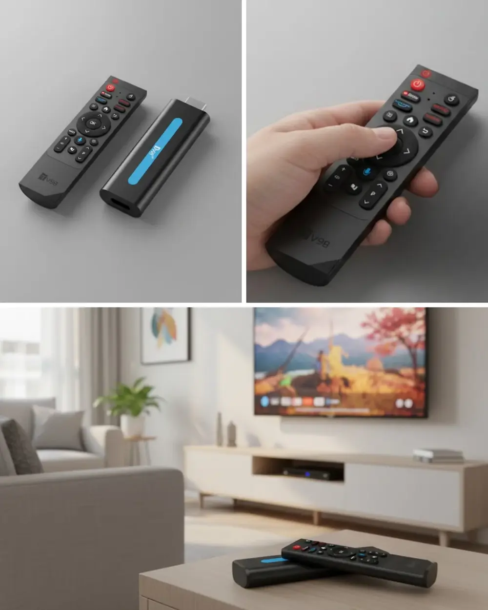Android TV Stick Kablosuz Yayın Akıllı Eğlence Çözümü