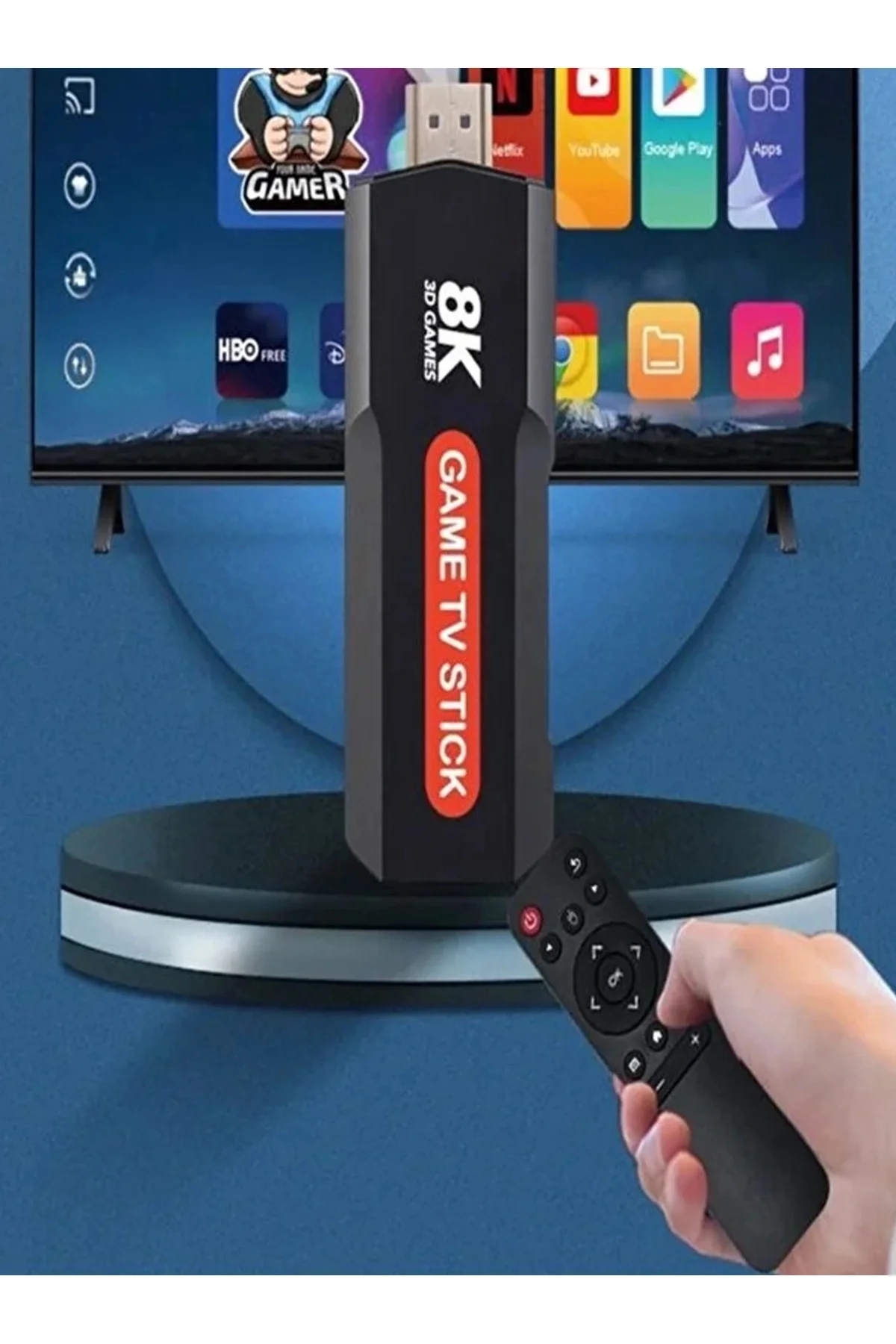 Android TV uyumlu retro oyun konsolu 2 kollu Bluetooth destekli çok renkli - Elektronik