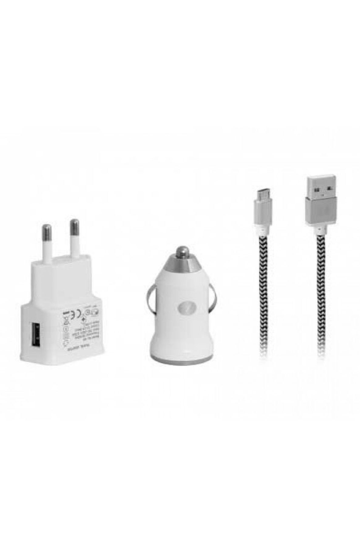 Link Android Usb Data Kablo+Adaptör+Araç Şarj Kiti Fa-7540Mu