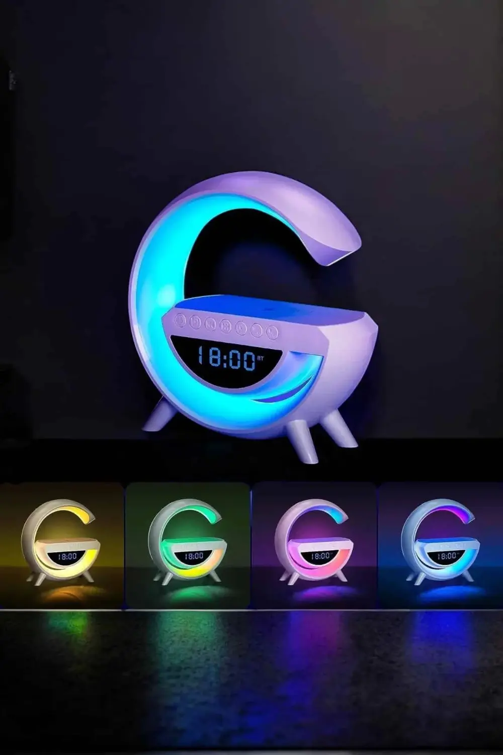 Android Uyumlu Akıllı Bluetooth Hoparlör Kablosuz Şarj Cihazı Sta