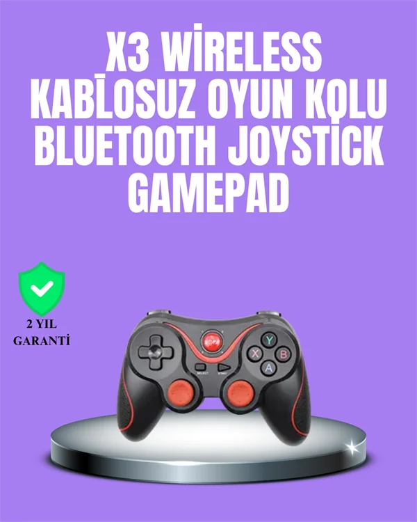 Android Uyumlu Gamepad X3 Game Stick Oyun Kolu Bluetooth Bağlantılı Android Uyumlu Gamepad X3 Game Stick Oyun Kolu Bluetooth Bağlantılı