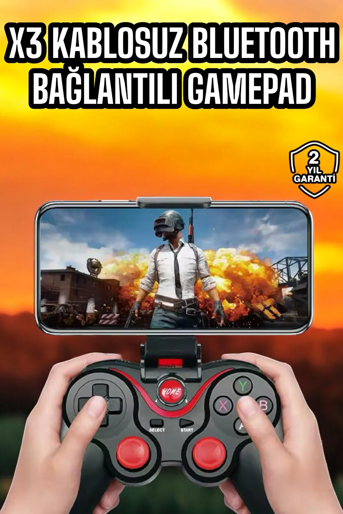 Android Uyumlu Gamepad X3 Game Stick Oyun Kolu Bluetooth Bağlantı