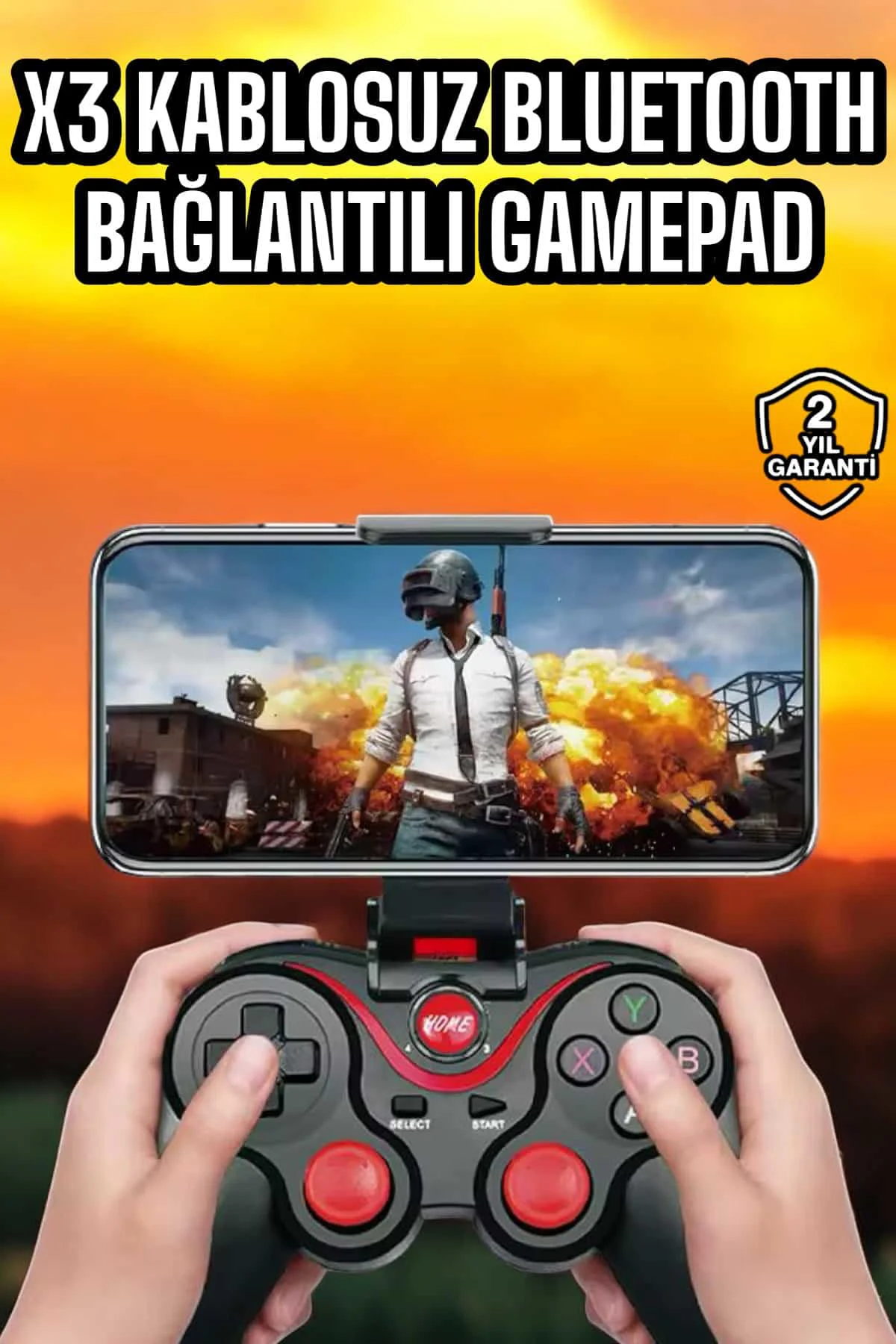 Android Uyumlu Gamepad X3 Game Stick Oyun Kolu Bluetooth Bağlantı