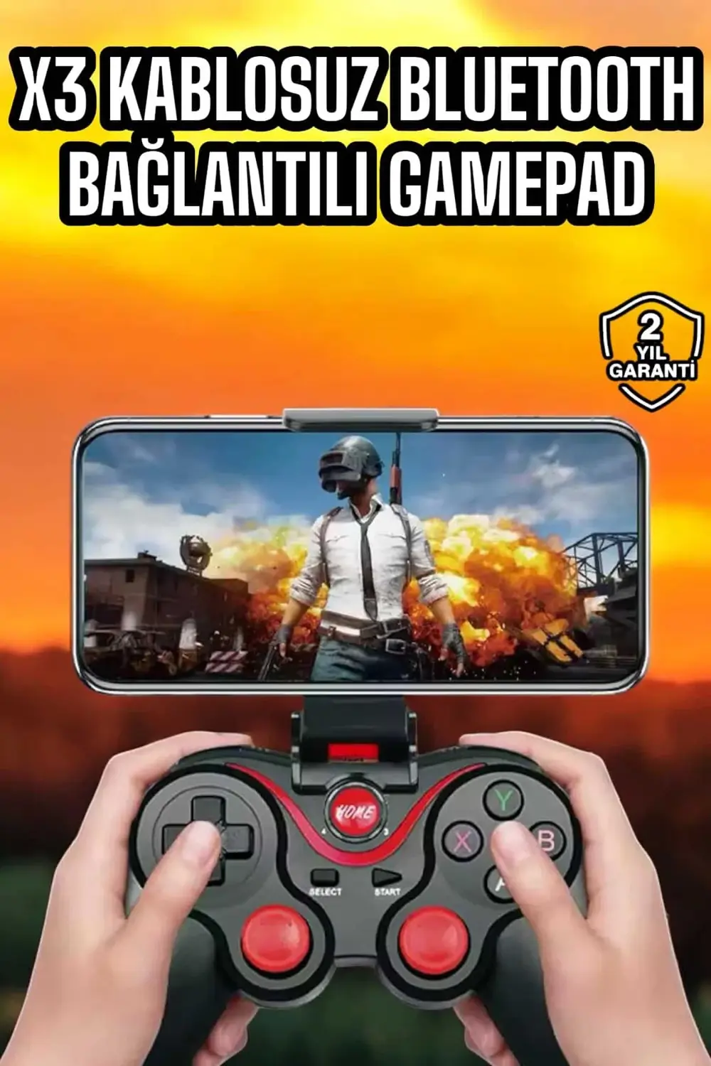 Android Uyumlu Gamepad X3 Game Stick Oyun Kolu Bluetooth Bağlantı