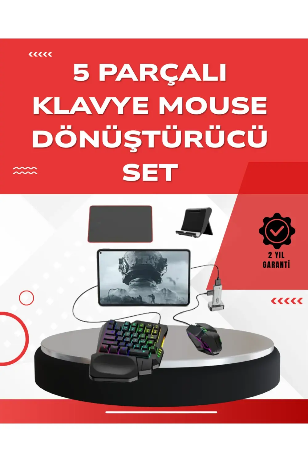 Android Uyumlu Oyun Klavye Mouse Seti | Taşınabilir & Dayanıklı