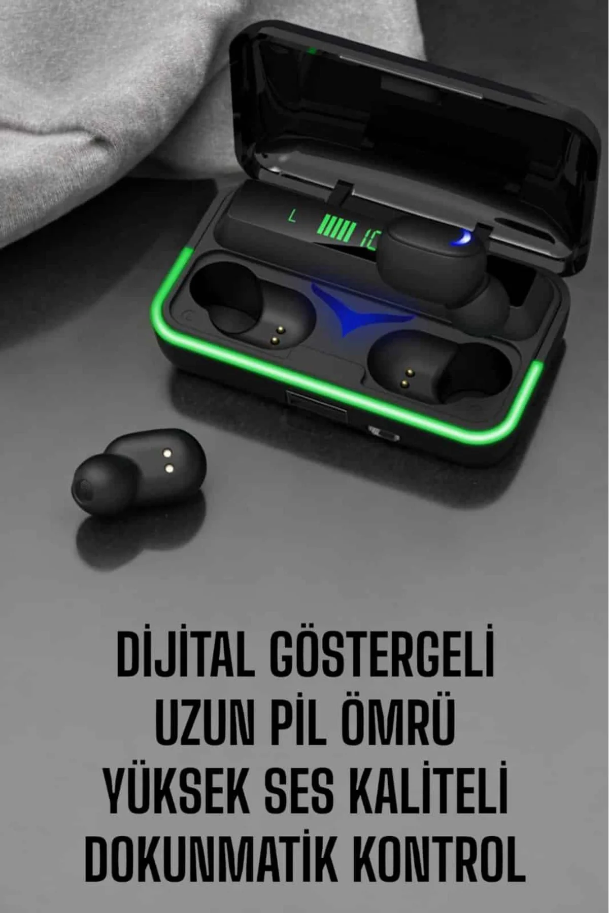Android Ve İOS Uyumlu Bluetooth Bağlantılı Powerbankli Kulaklık -