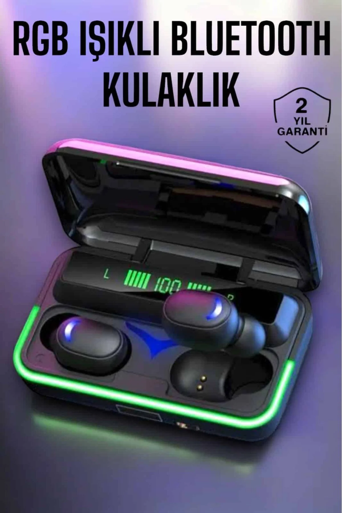 Android Ve İOS Uyumlu Bluetooth Bağlantılı Powerbankli Kulaklık -