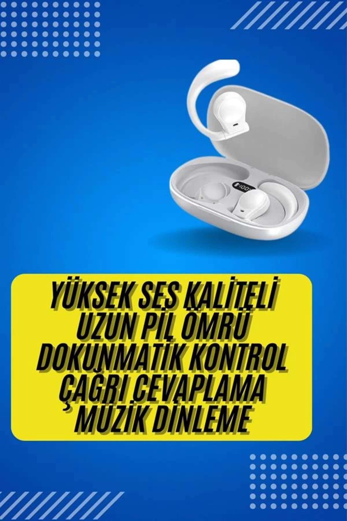 Rby Android Ve İos Uyumlu Bluetooth Küpe Kulaklik Bluetooth Kulaklik