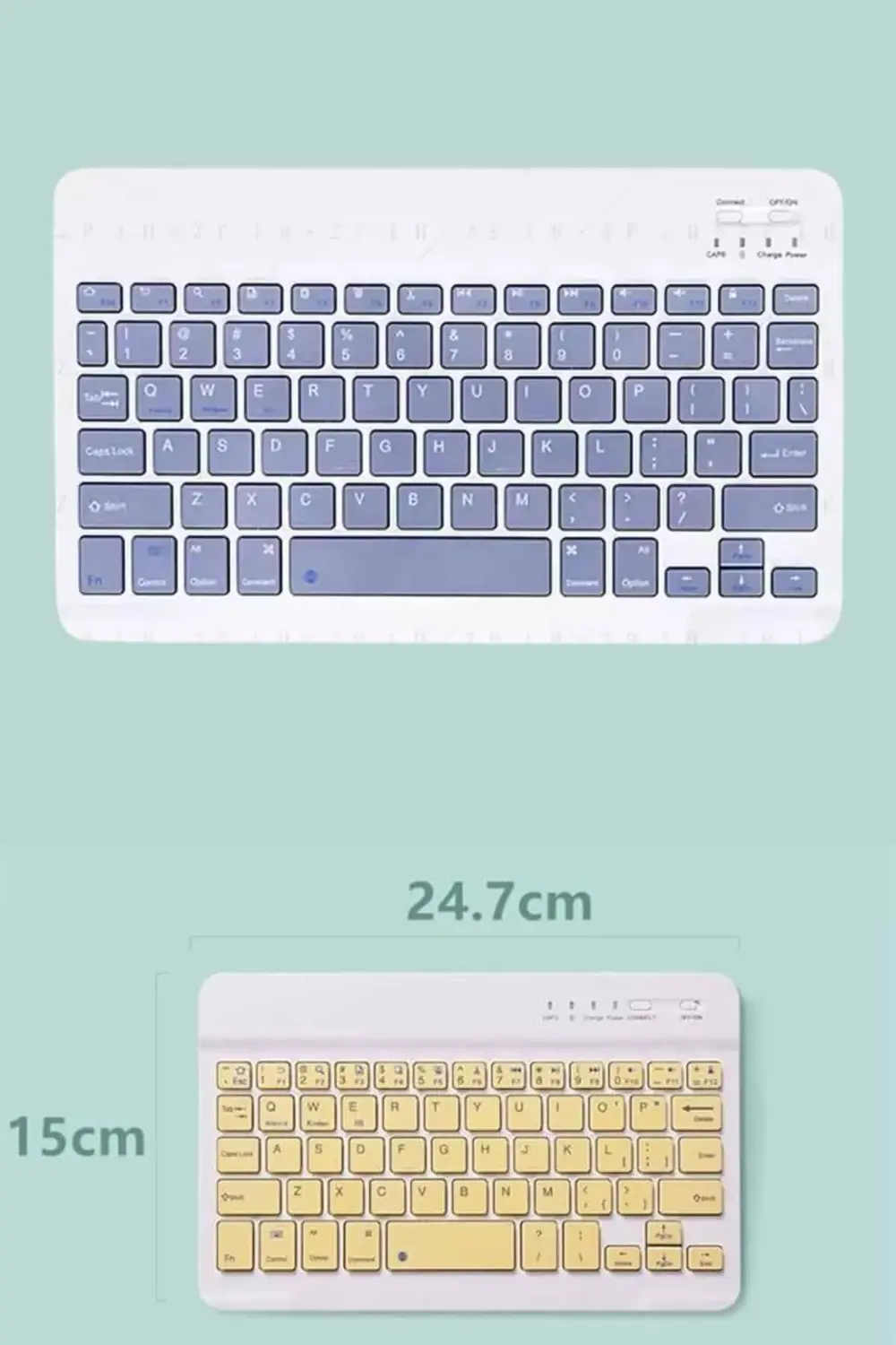 Android ve İOS Uyumlu Bluetooth Kablosuz Türkçe Q Klavye Renkli