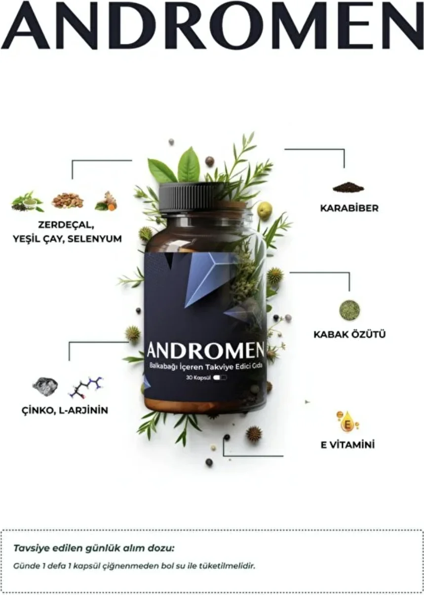 Andromen Erkek Destek Takviyesi 30 Kapsül + Geisah Masaj Yağı Fiyatı, Yorumları ve Özellikleri