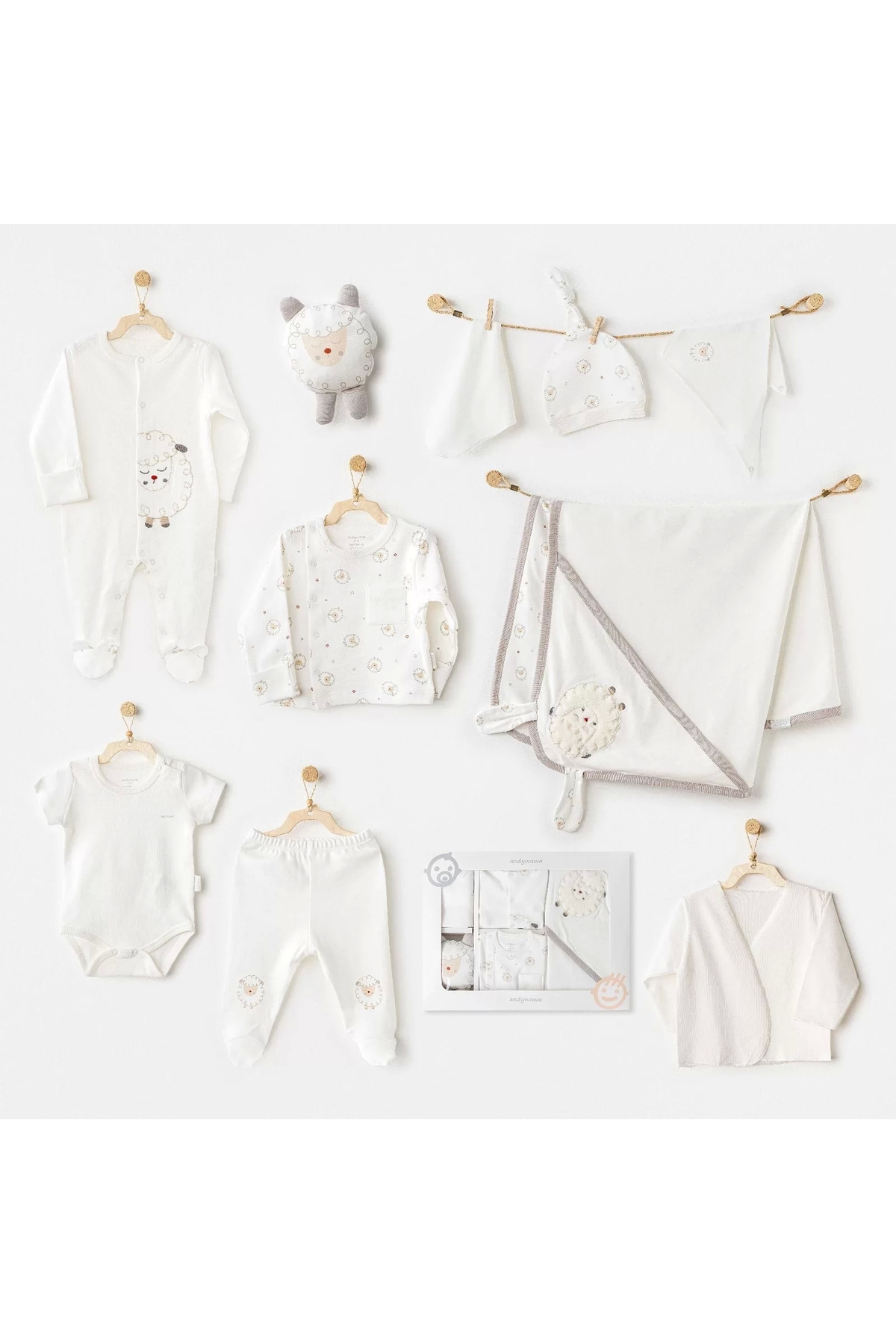 Andywawa Ac25561 Newborn Set Tinny Ships 10'lu Hastane Çıkışı Ekr