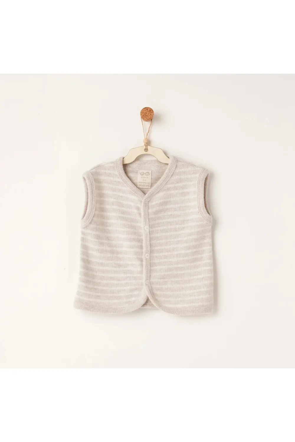 Beruflic Andywawa Ac26221 Casual Yelek Beige