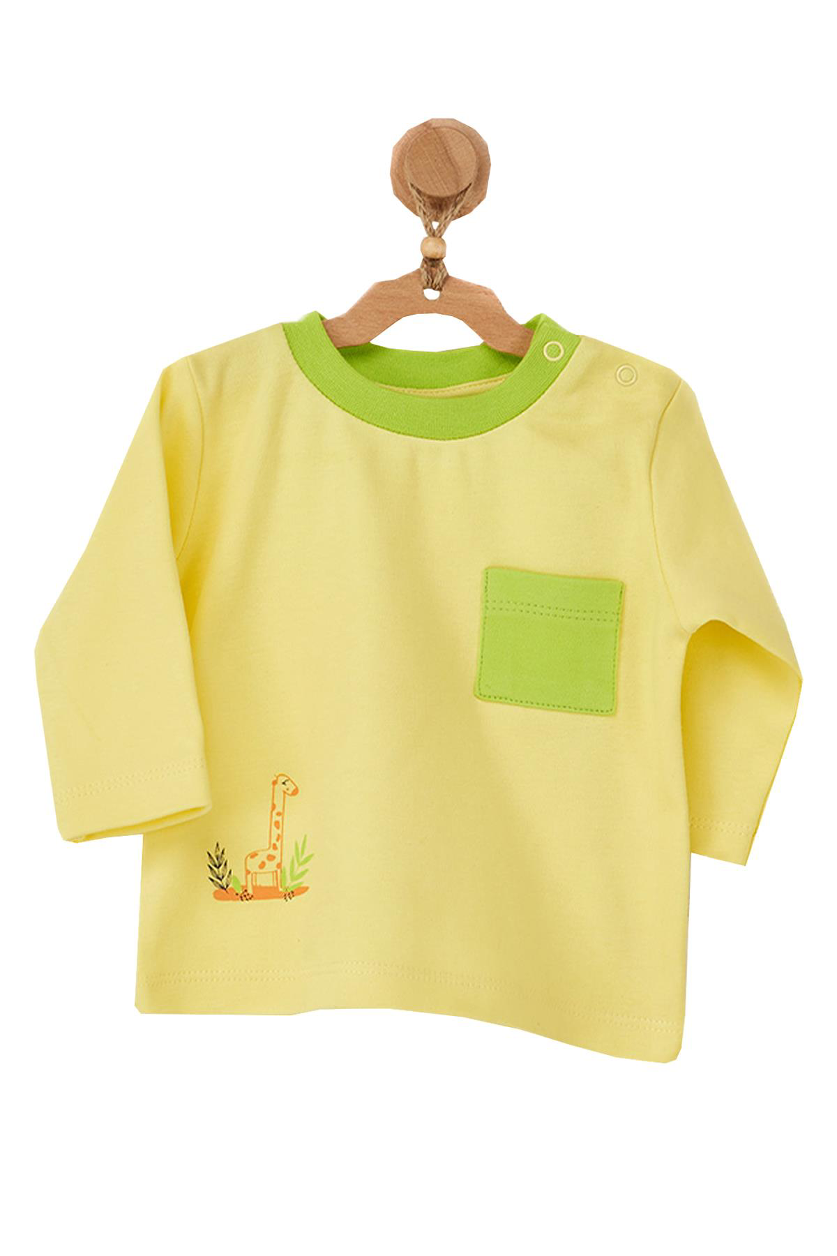 Andywawa Erkek Bebek Hayvan Motifli 2Li Tişört Takımı Ac22537 Andywawa Erkek Bebek Hayvan Motifli 2Li Tişört Takımı Ac22537