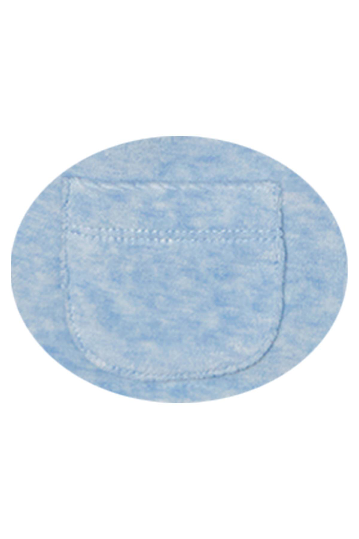 Andywawa  Erkek Bebek Ayıcık Desenli Mavi Kadife Mont Ac22325