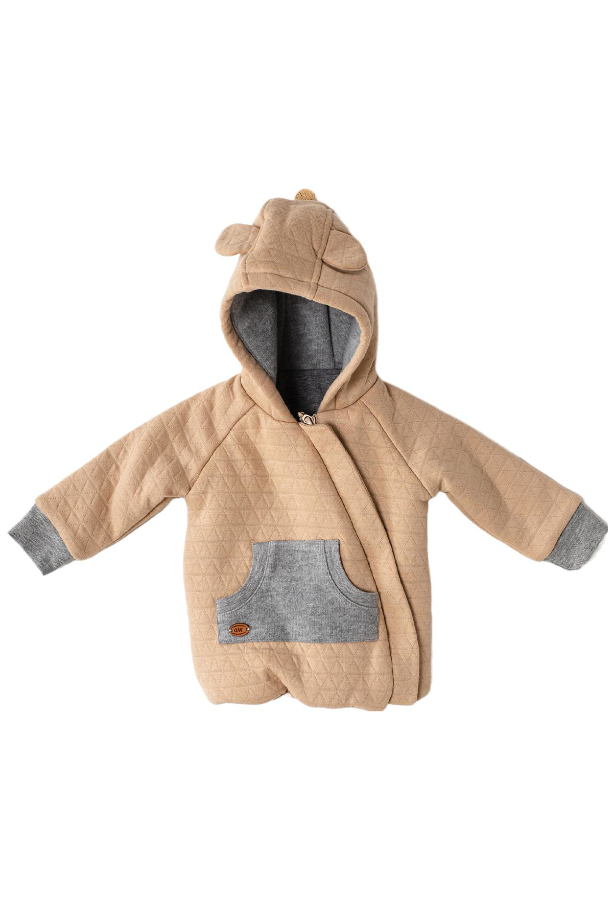 Andywawa  Erkek Bebek Kanguru Cepli Bej Bebek Mont Ac23355
