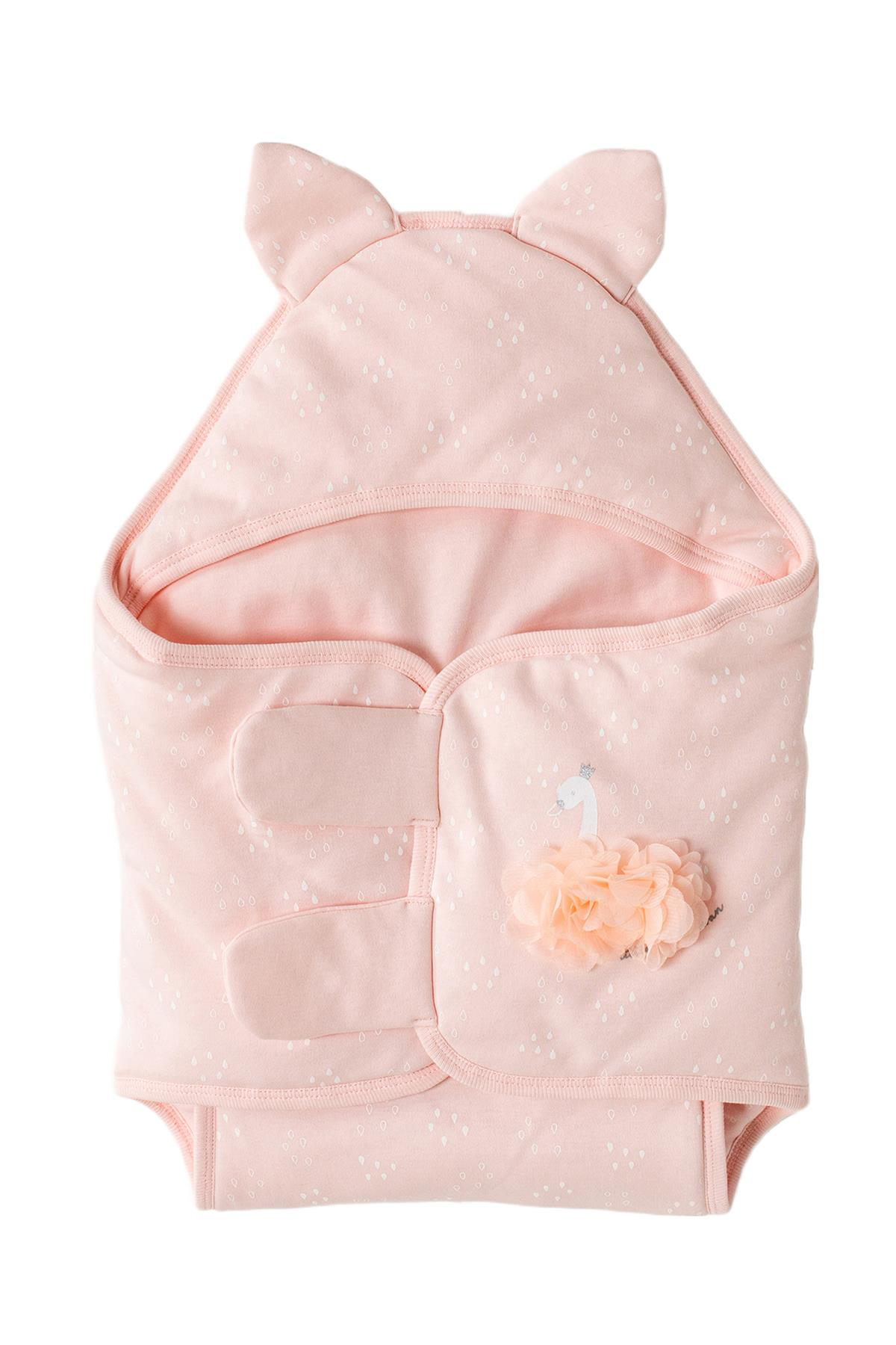 Andywawa Kiz Bebek Kuğu Temali Pembe Kundak Ac23289 Andywawa Kiz Bebek Kuğu Temali Pembe Kundak Ac23289