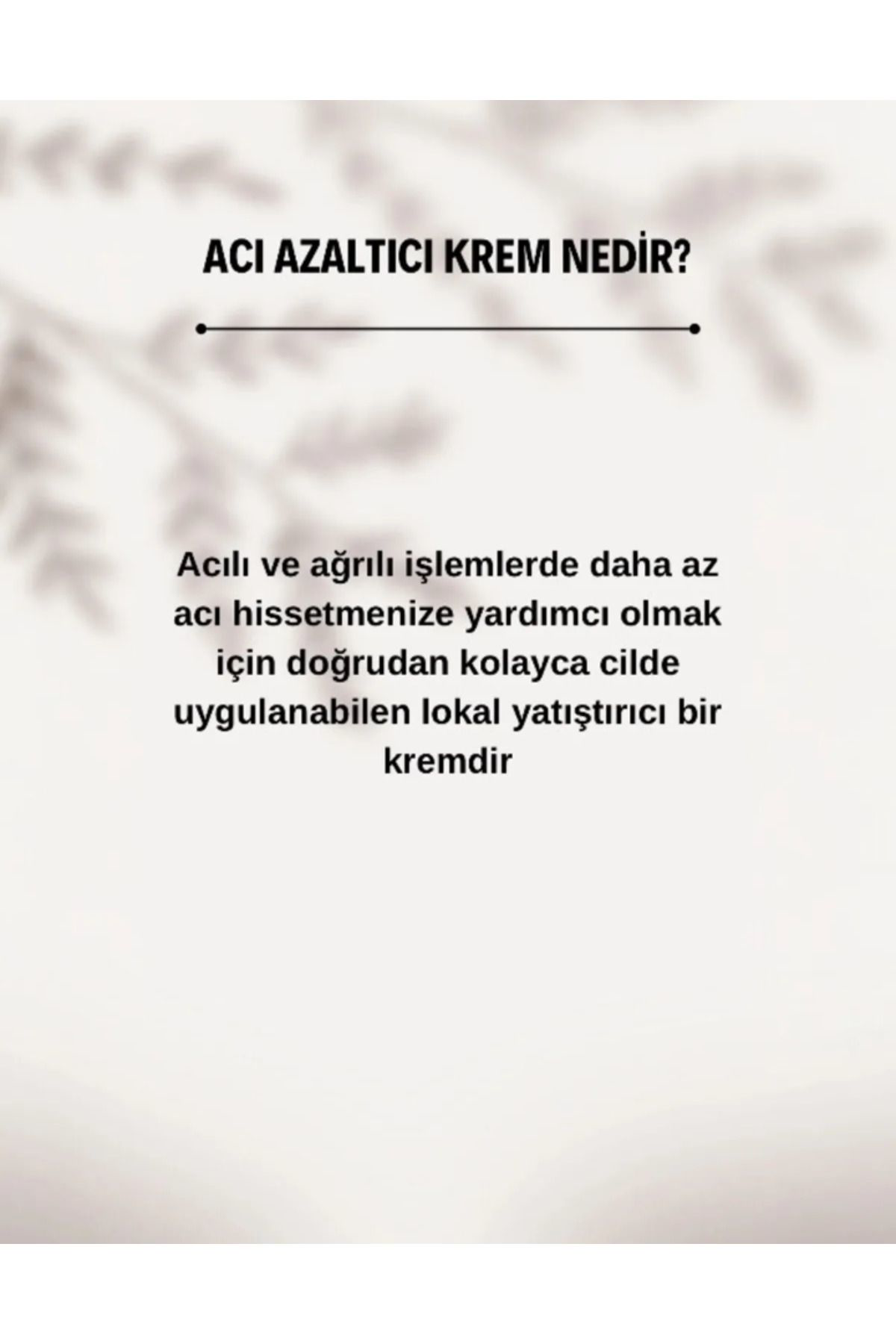 My Sasia Anestezi Kremi 3'Lü Avantajli