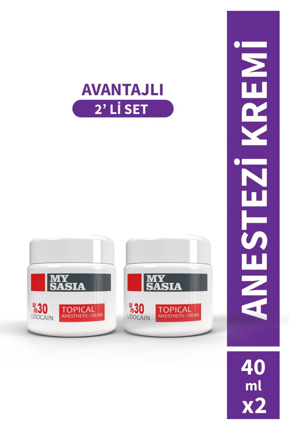 My Sasia Anestezi Kremi 2'Li Avantajlı Fiyat