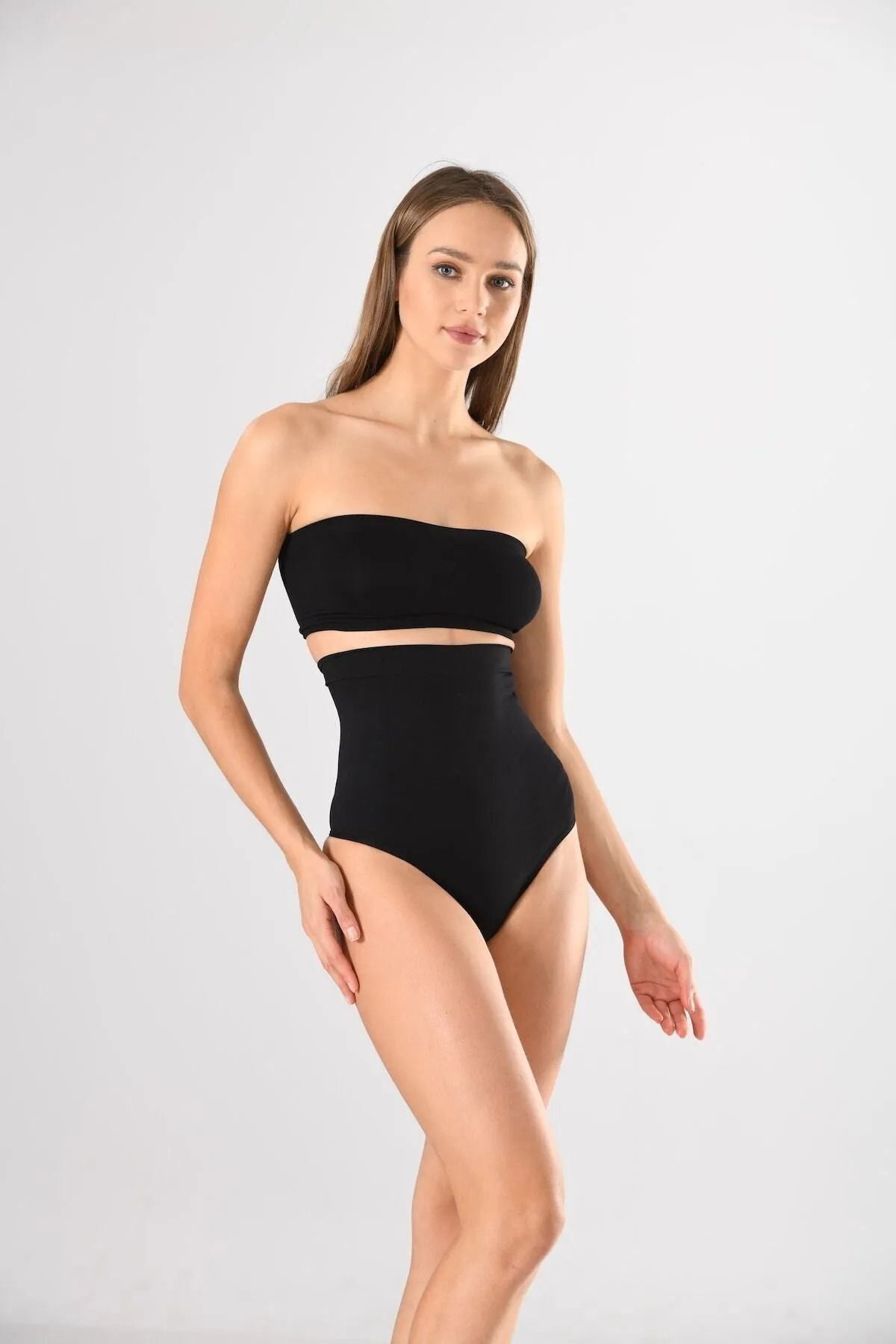 Angel Bel Toplayan Yüksek Bel String Tanga Korse