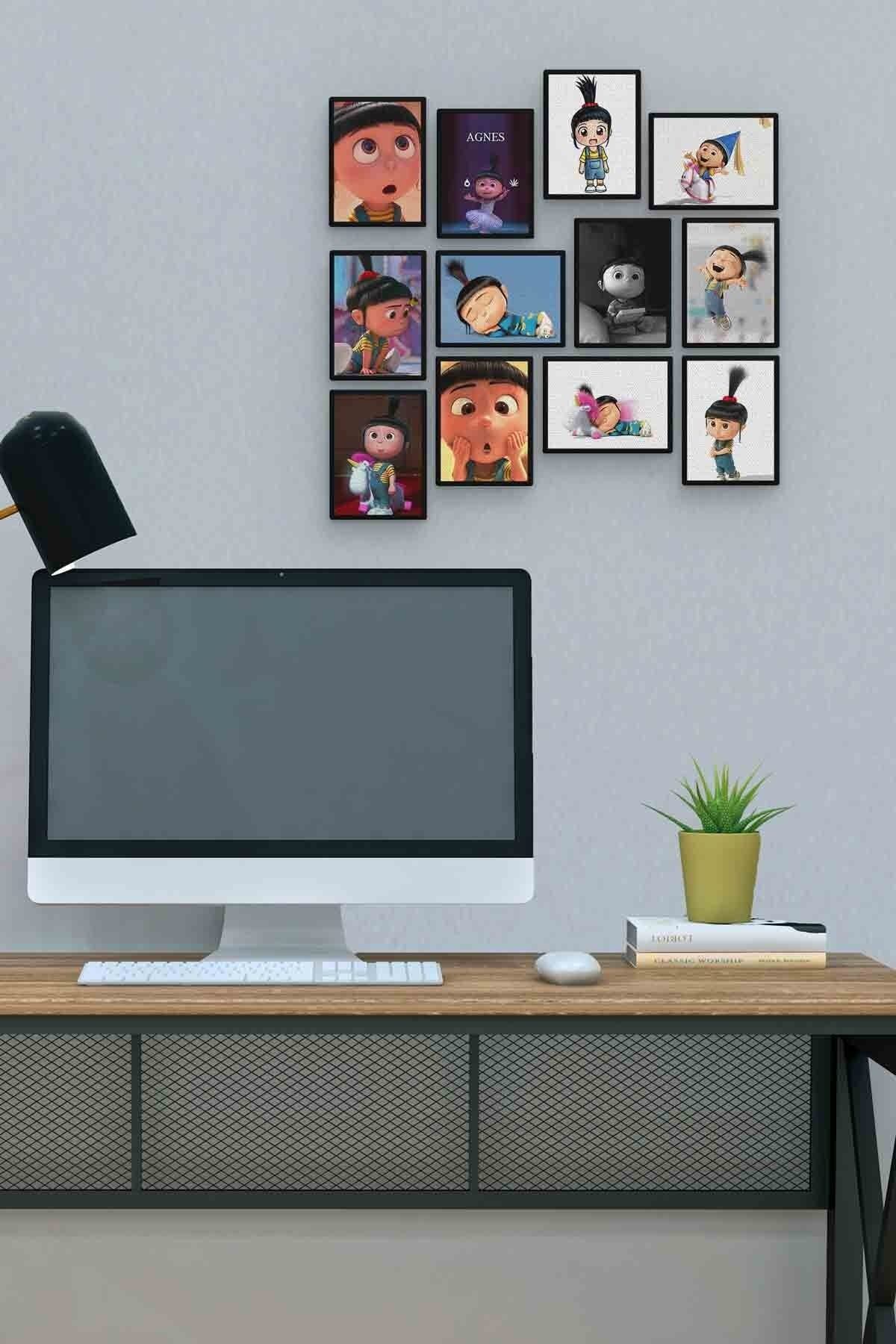 Anges 12 Parça Mdf (ahşap) Tablo Ofis Boyu 